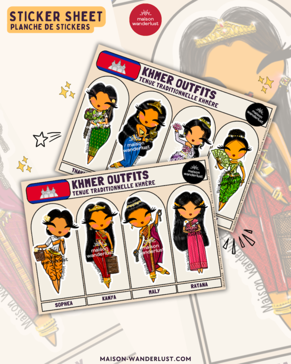 Sticker Sheet Cambodia